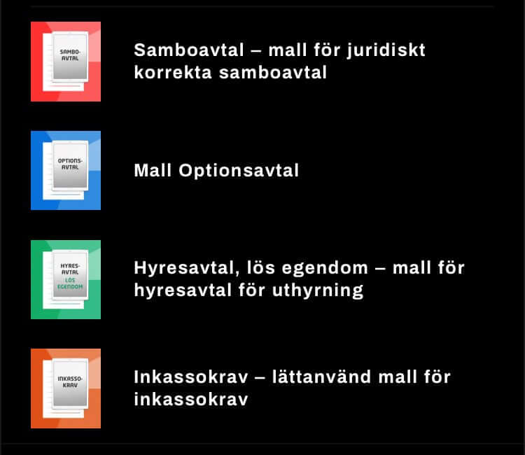 Avtalsmallar